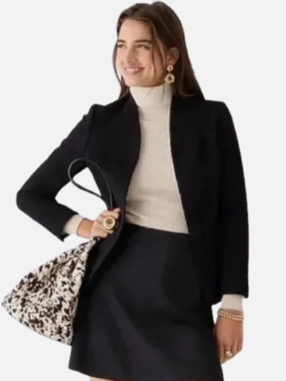 J. Crew Going Out Gramercy Twill Blazer Black Size 10 NWOT